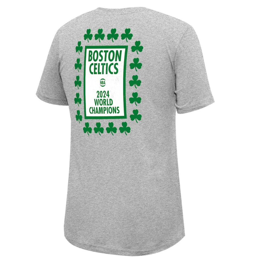 Boston Celtics Stadium Essentials 18-Time NBA Finals Champions Banner 18 Forever T-Shirt Heather Gray - NBA