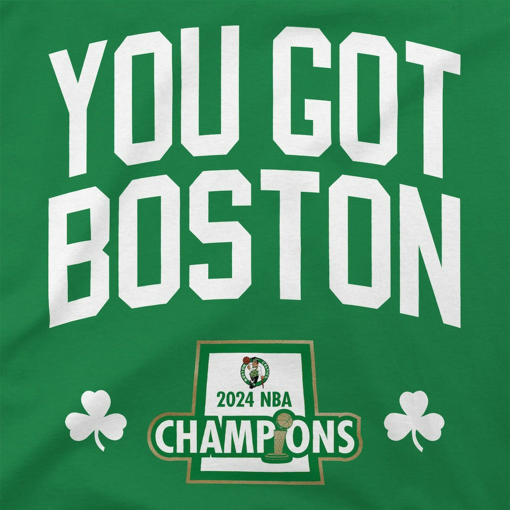 Boston Celtics Stadium Essentials 2024 NBA Finals Champions 18 Banners T-Shirt - Kelly Green - NBA
