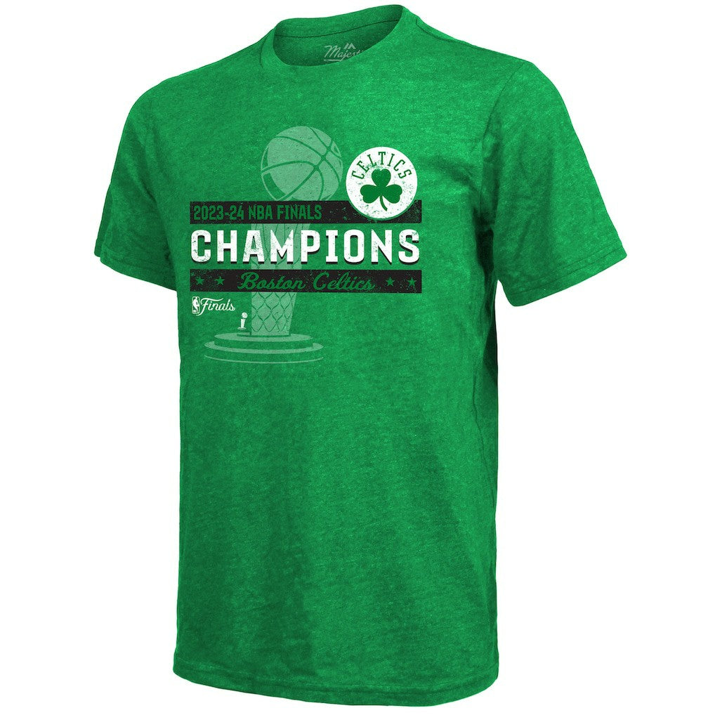 Boston Celtics Majestic Threads 2024 NBA Finals Champions Tri-Blend T-Shirt - Kelly Green - NBA