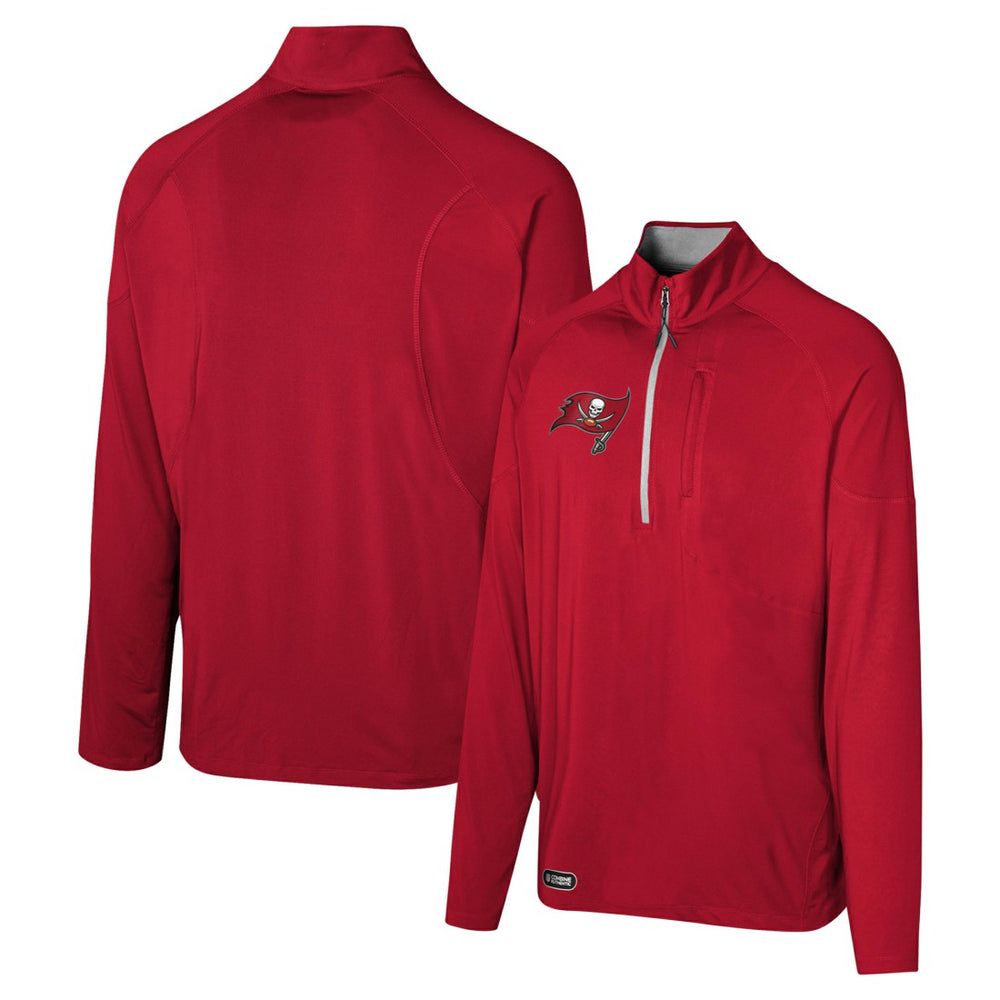 Tampa Bay Buccaneers Grind Iron Quarter-Zip Top Red | NFL