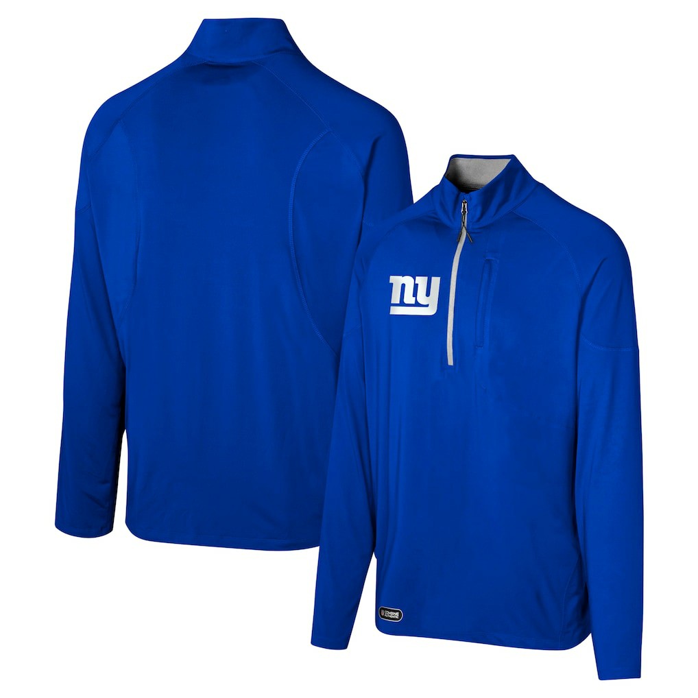 New York Giants Grind Iron Quarter-Zip Top Royal | NFL