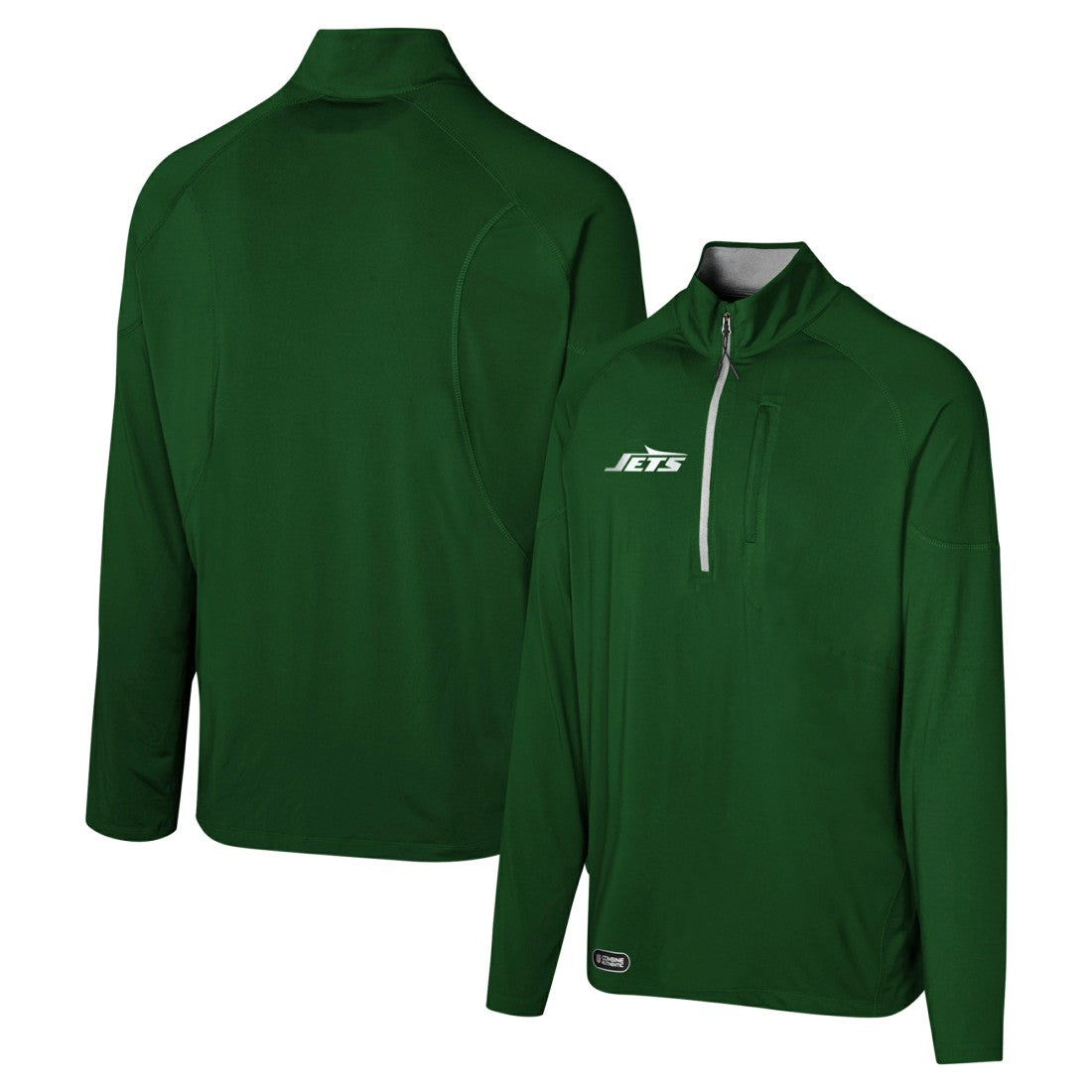 New York Jets Grind Iron Quarter-Zip Top Green | NFL