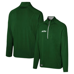 New York Jets Grind Iron Quarter-Zip Top Green | NFL
