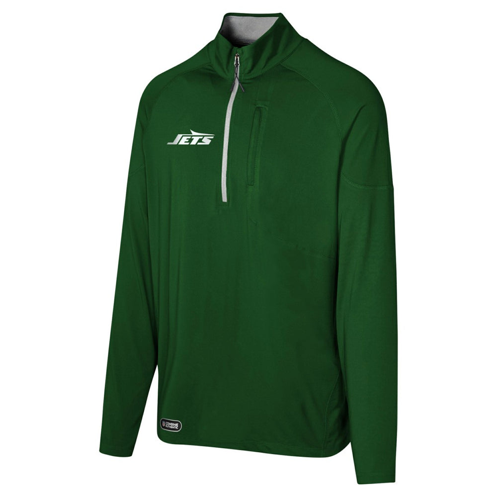 New York Jets Grind Iron Quarter-Zip Top Green | NFL