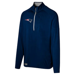 New England Patriots Grind Iron Quarter-Zip Top Navy | NFL