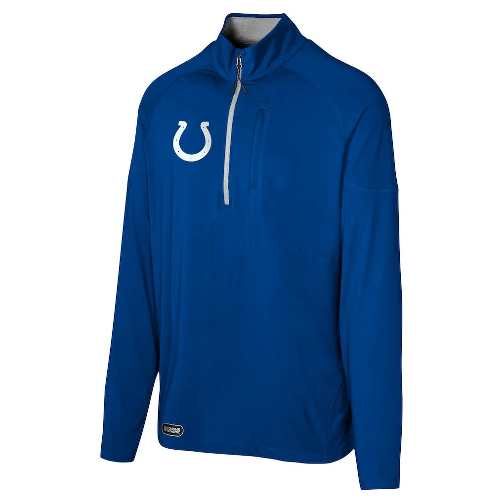 Indianapolis Colts Grind Iron Quarter-Zip Top Royal | NFL