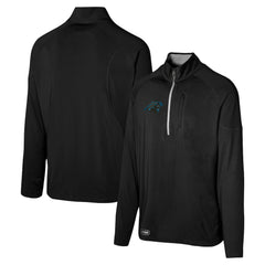 Carolina Panthers Grind Iron Quarter-Zip Top Black | NFL