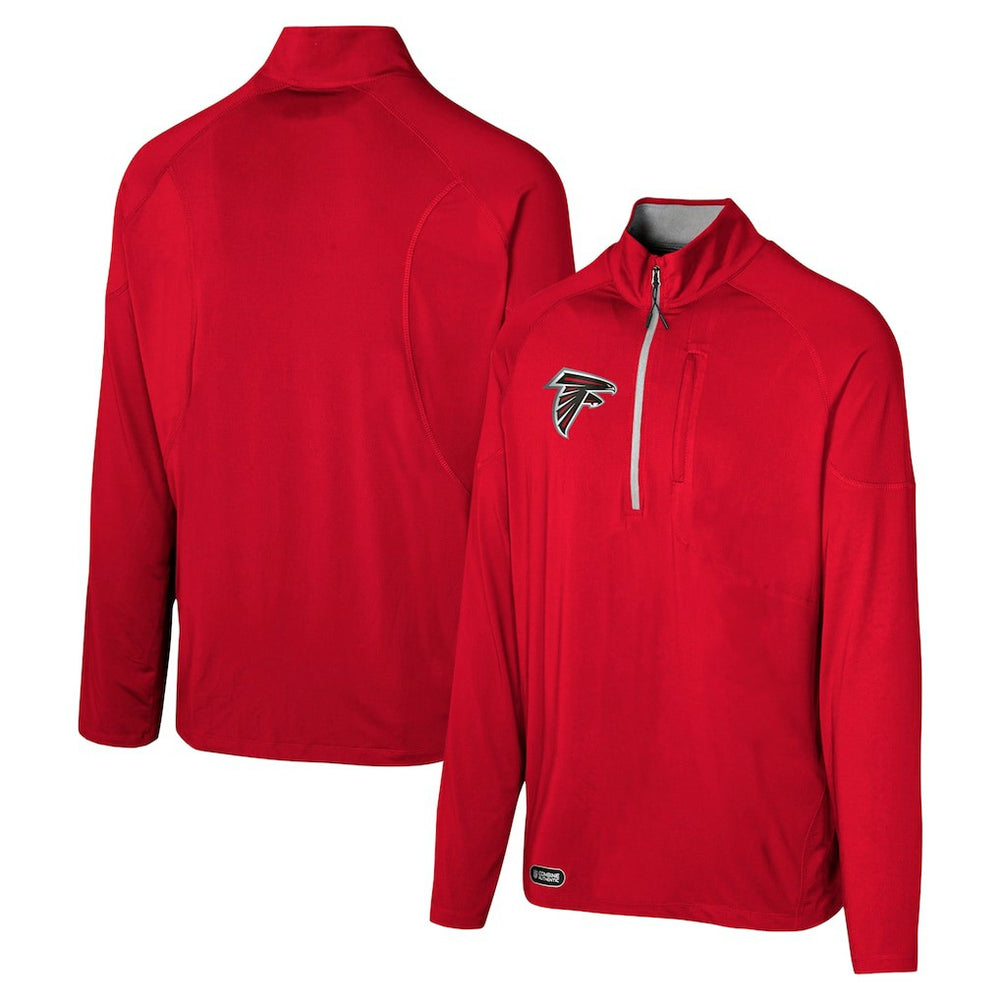 Atlanta Falcons Grind Iron Quarter-Zip Top Red | NFL