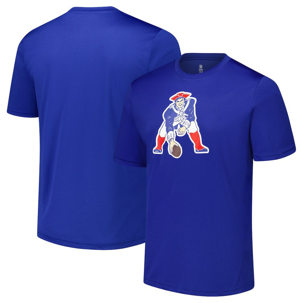 New England Patriots Stadium Retro T-Shirt Royal | NFL