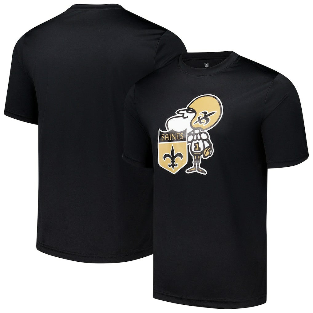 New Orleans Saints Stadium Retro T-Shirt Black | NFL
