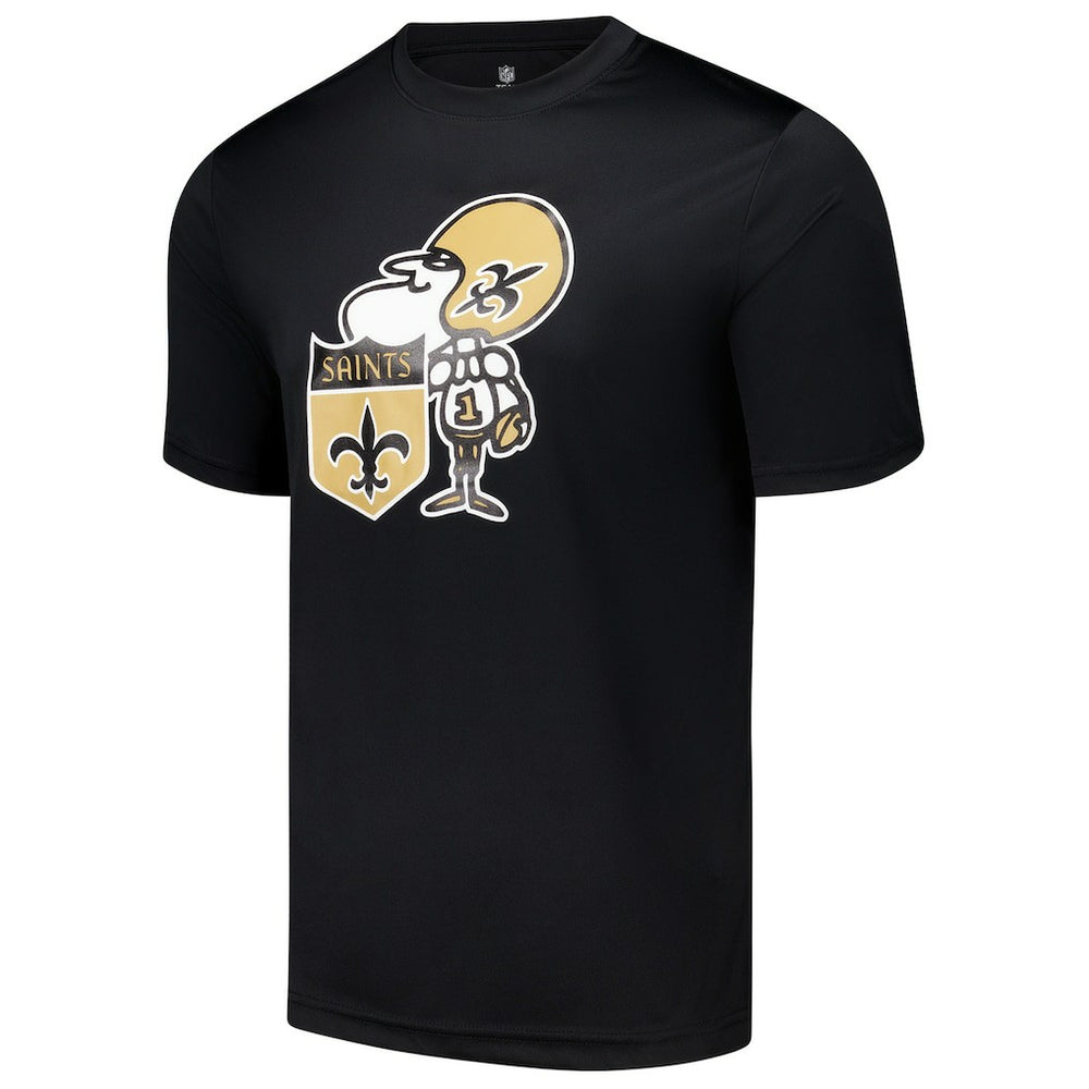 New Orleans Saints Stadium Retro T-Shirt Black | NFL