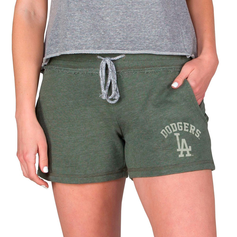 Los Angeles Dodgers Concepts Sport Women's Mainstream French Terry Tri-Blend Shorts - MLB