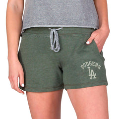 Los Angeles Dodgers Concepts Sport Women's Mainstream French Terry Tri-Blend Shorts - MLB