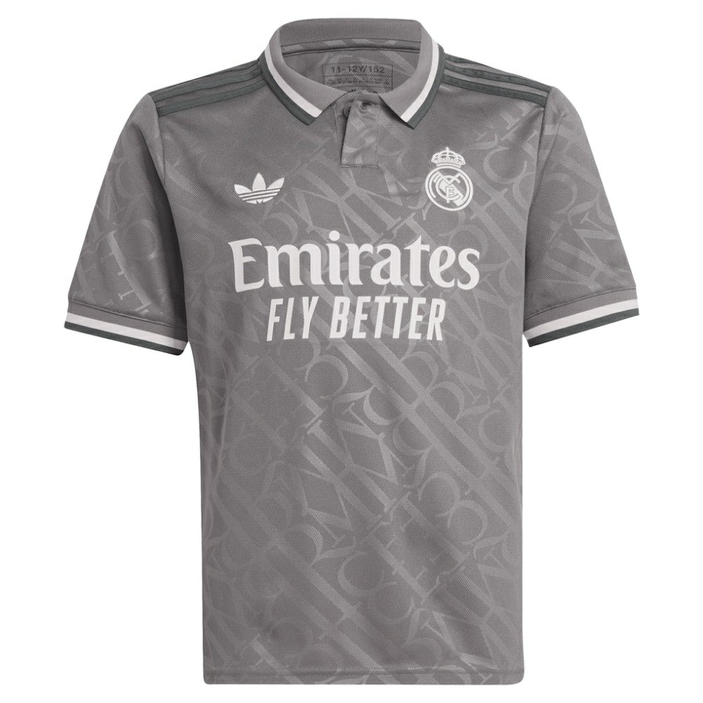 Real Madrid Originals Youth 2024/25 Third Replica Jersey Charcoal | Adidas Online