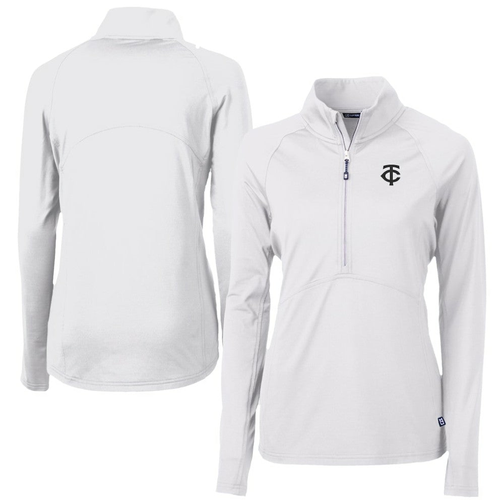 Minnesota Twins Cutter & Buck Women's Adapt Eco Knit Stretch Recycled Half-Zip DryTec Top - MLB