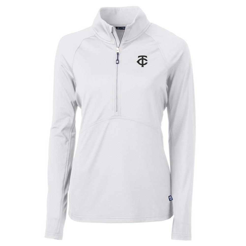 Minnesota Twins Cutter & Buck Women's Adapt Eco Knit Stretch Recycled Half-Zip DryTec Top - MLB