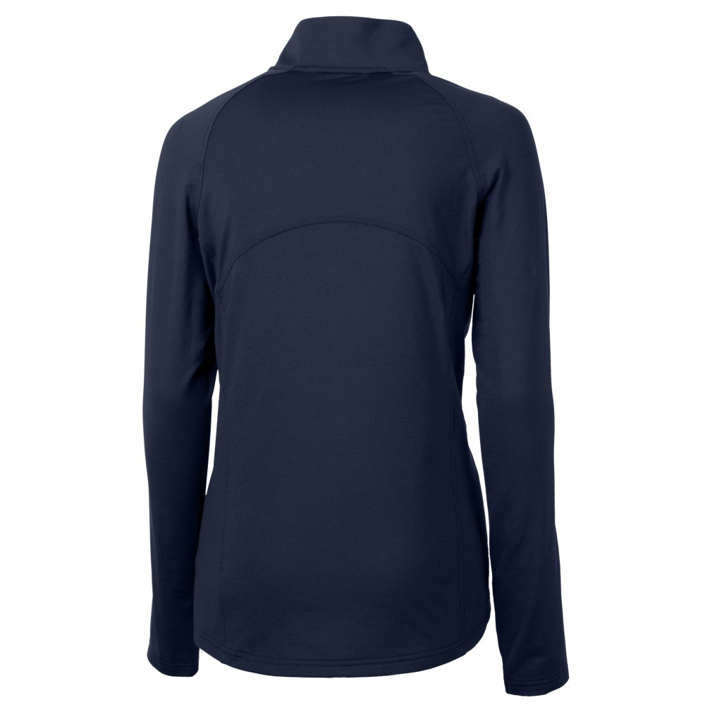 New York Mets Cutter & Buck Women's Adapt Eco Knit Stretch Recycled Half-Zip DryTec Top - MLB