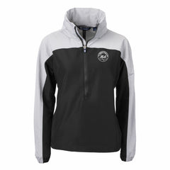 New York Mets Cutter & Buck Women's Charter Eco Recycled Half-Zip Anorak Jacket - MLB