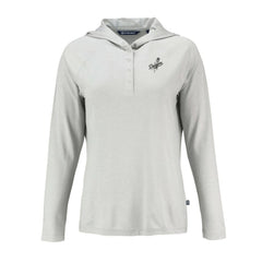Los Angeles Dodgers Cutter & Buck Women's Coastline Epic Comfort Eco Recycled Raglan Long Sleeve Hoodie T-Shirt - MLB