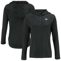 San Francisco Giants Cutter & Buck Women's Coastline Epic Comfort Eco Recycled Raglan Long Sleeve Hoodie T-Shirt - MLB
