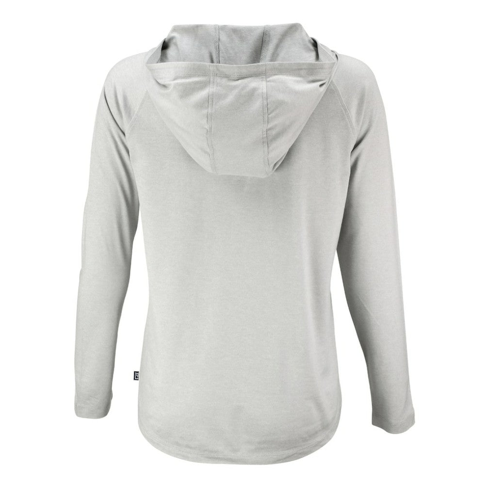 Atlanta Braves Cutter & Buck Women's Coastline Epic Comfort Eco Recycled Raglan Long Sleeve Hoodie T-Shirt - MLB