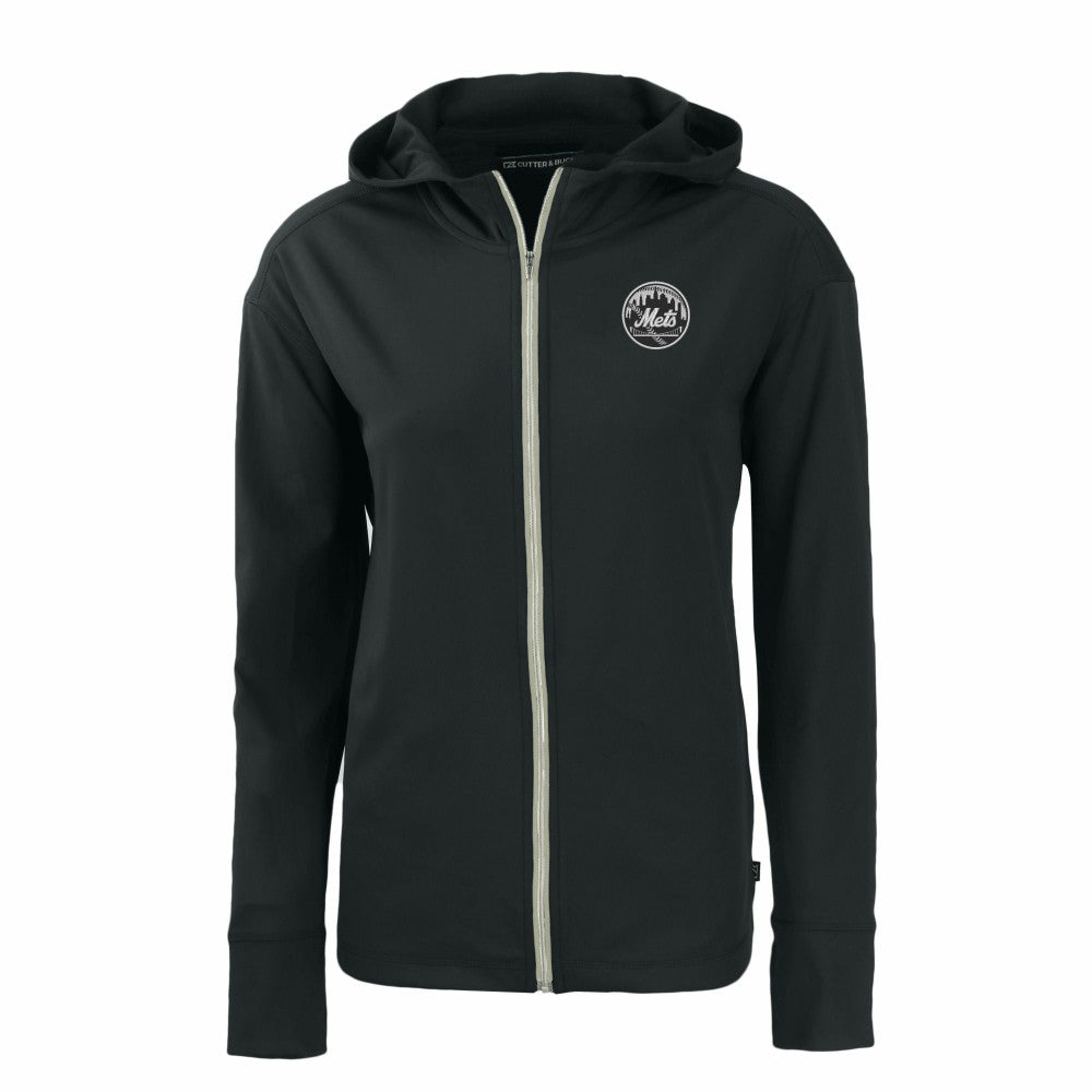New York Mets Cutter & Buck Women's Daybreak Eco Recycled Full-Zip Hoodie - MLB