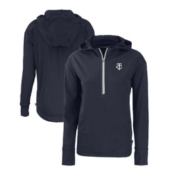 Minnesota Twins Cutter & Buck Women's Daybreak Eco Recycled Half-Zip Hoodie - MLB