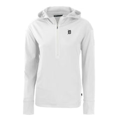 Detroit Tigers Cutter & Buck Women's Daybreak Eco Recycled Half-Zip Hoodie - MLB