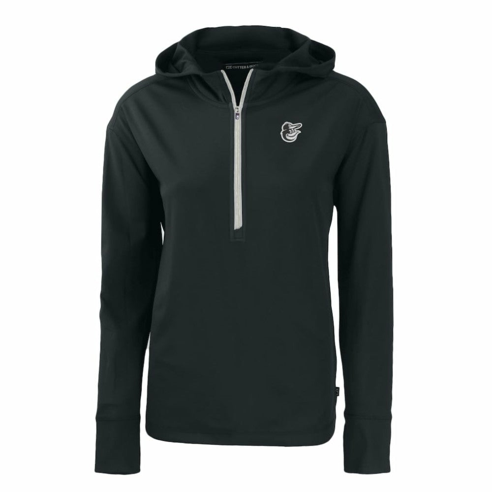 Baltimore Orioles Cutter & Buck Women's Daybreak Eco Recycled Half-Zip Hoodie - MLB