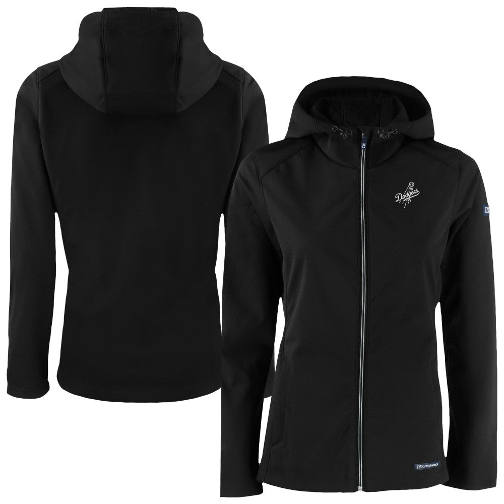 Los Angeles Dodgers Cutter & Buck Women's Evoke Eco Softshell Recycled Full-Zip Hoodie Jacket - MLB