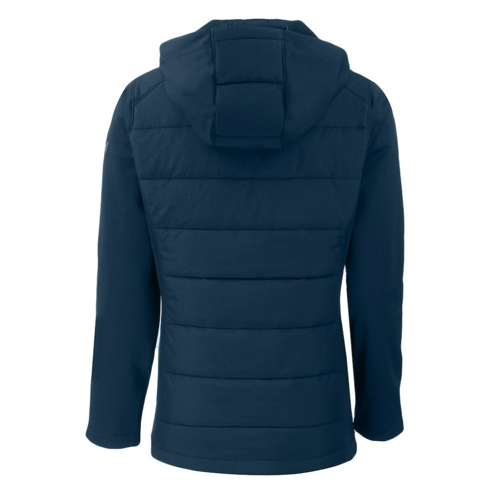 Minnesota Twins Cutter & Buck Women's Evoke Hybrid Eco Softshell Recycled Full-Zip Hooded Jacket - MLB