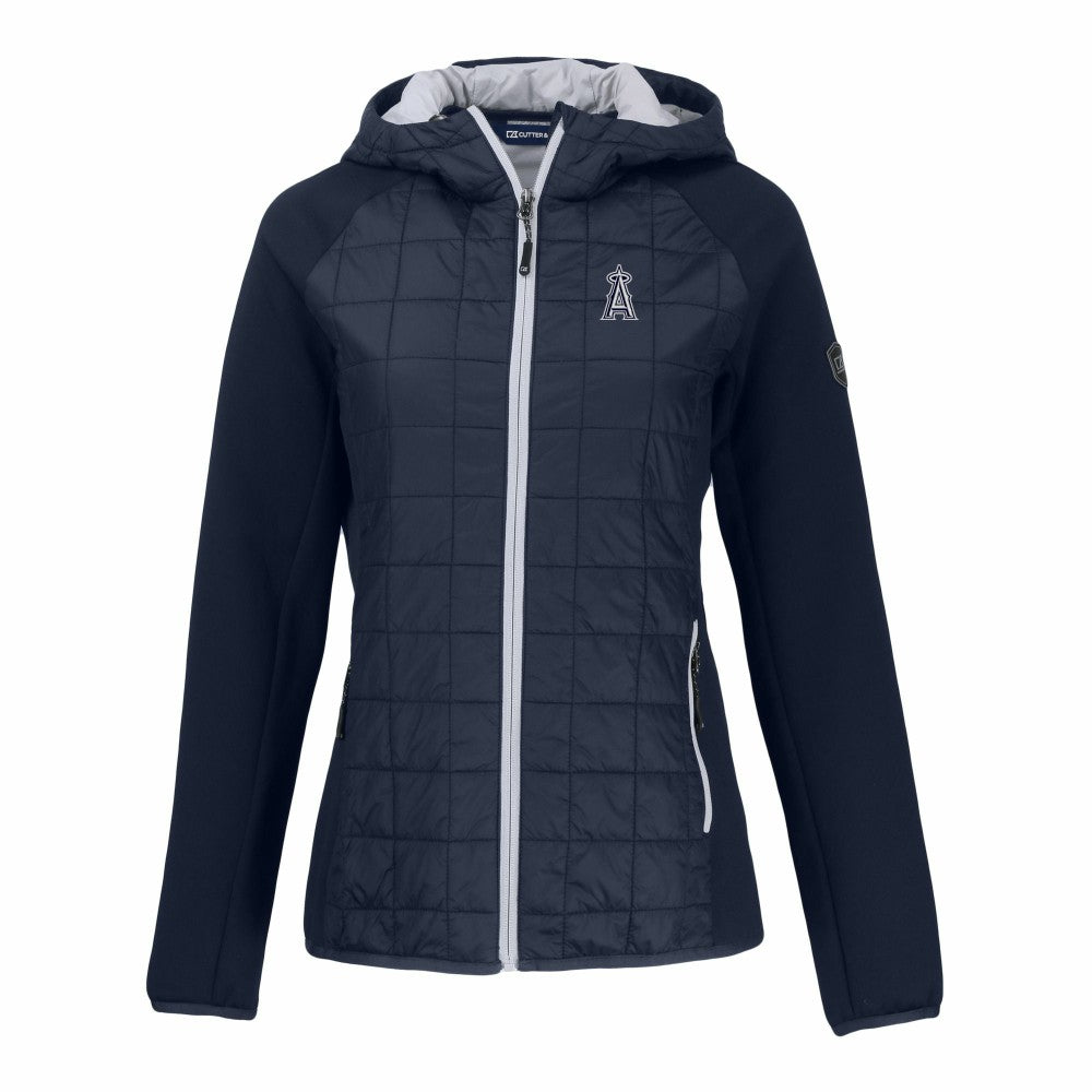 Los Angeles Angels Cutter & Buck Women's Rainier Primaloft Eco Full-Zip Hybrid Jacket - MLB