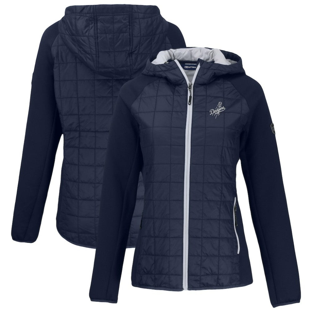 Los Angeles Dodgers Cutter & Buck Women's Rainier Primaloft Eco Full-Zip Hybrid Jacket - MLB