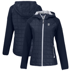 Detroit Tigers Cutter & Buck Women's Rainier Primaloft Eco Full-Zip Hybrid Jacket - MLB