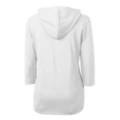 Detroit Tigers Cutter & Buck Women's Virtue Eco Pique Half-Zip 3/4 Sleeve Pullover Hoodie - MLB