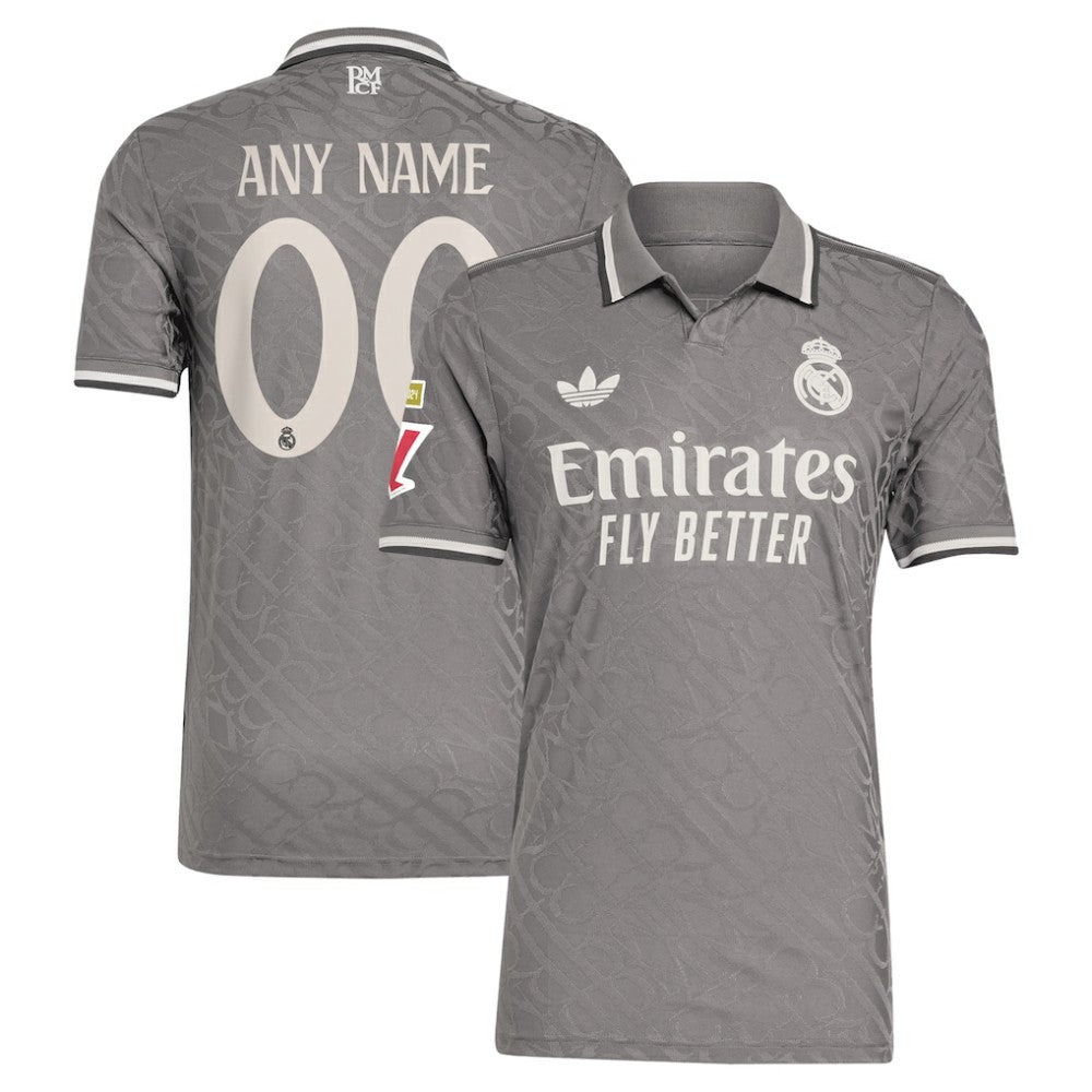 Real Madrid Originals 2024/25 Third Custom Jersey Charcoal | Adidas discount