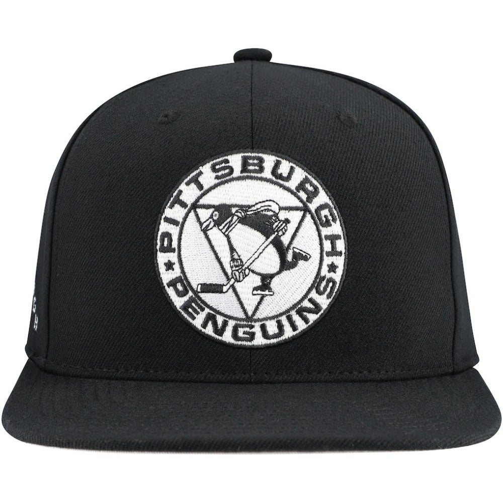 Pittsburgh Penguins Mitchell & Ness Team Snapback Hat - Black - NHL