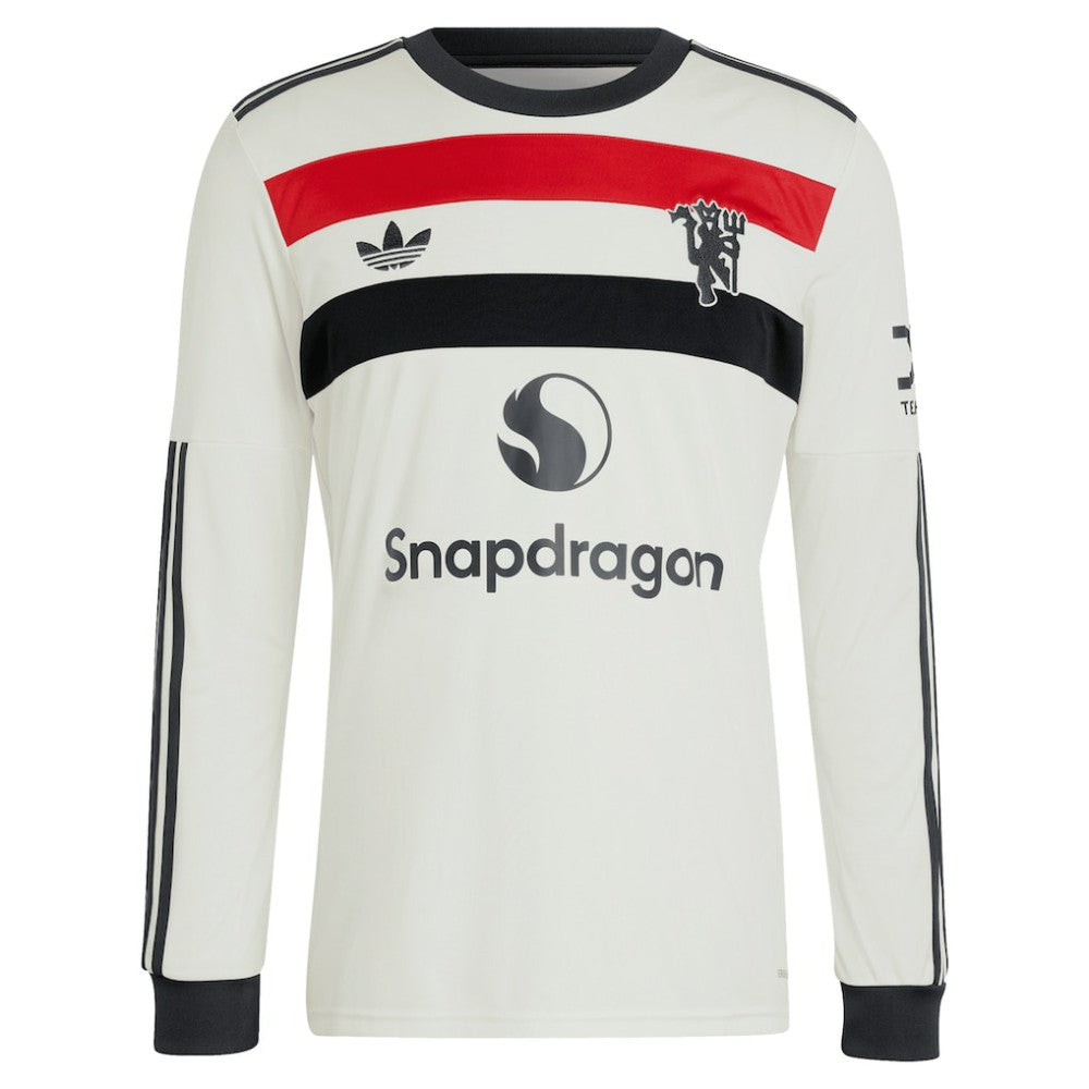 Manchester United Originals 2024/25 Third Custom Replica Long Sleeve Jersey Cream | Adidas cheap