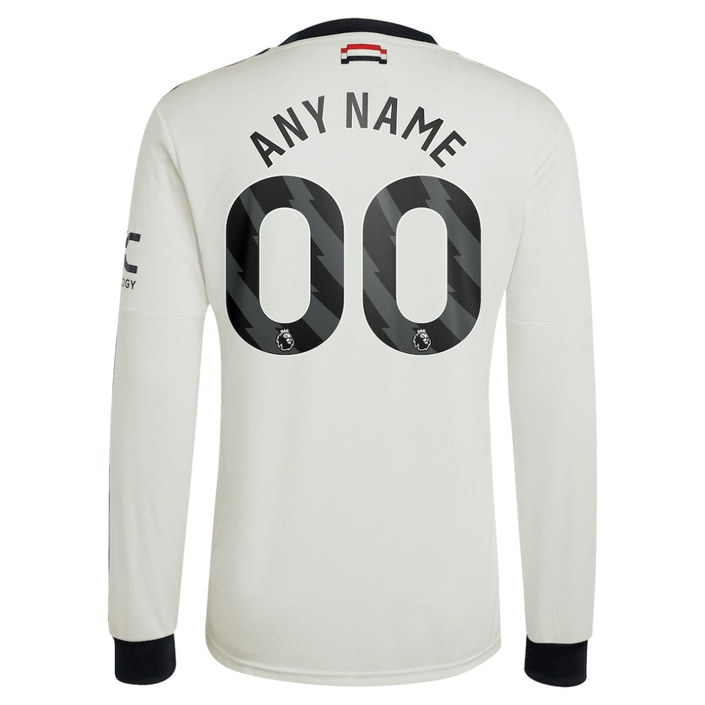Manchester United Originals 2024/25 Third Custom Replica Long Sleeve Jersey Cream | Adidas cheap