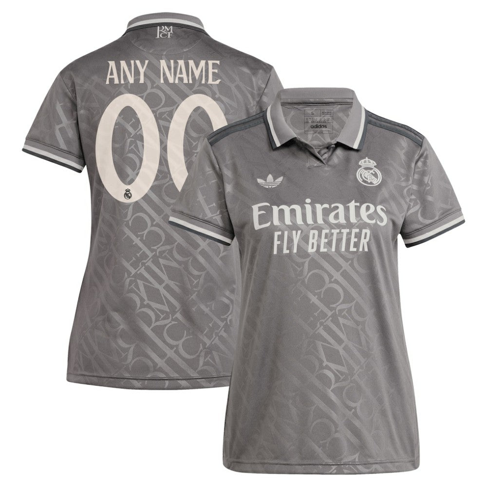 Real Madrid Originals Women's 2024/25 Third Replica Custom Jersey Charcoal | Adidas Online