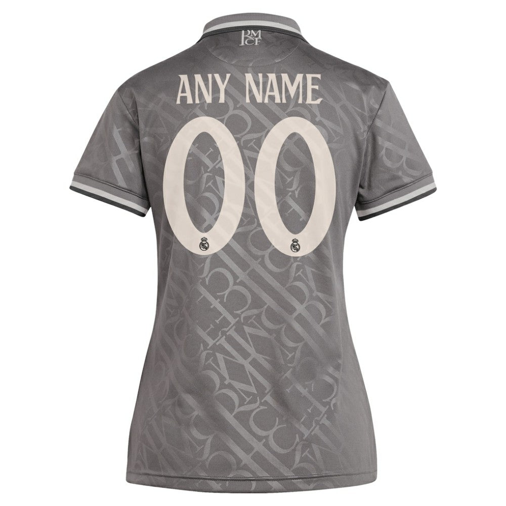 Real Madrid Originals Women's 2024/25 Third Replica Custom Jersey Charcoal | Adidas Online