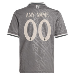 Real Madrid Originals Youth 2024/25 Third Replica Custom Jersey Charcoal | Adidas cheap