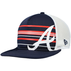 Atlanta Braves New Era A-Frame Trucker 9FIFTY Snapback Hat - MLB