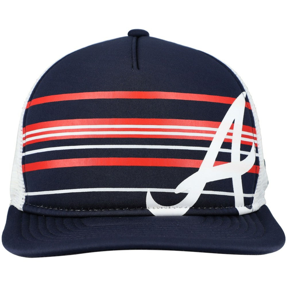 Atlanta Braves New Era A-Frame Trucker 9FIFTY Snapback Hat - MLB