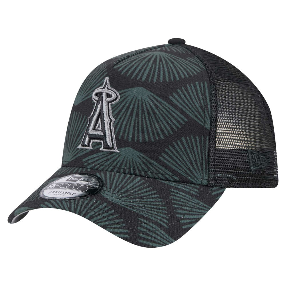 Los Angeles Angels New Era 9FORTY A-Frame Trucker Adjustable Hat - MLB