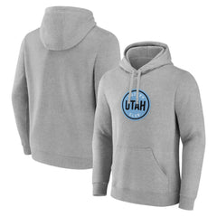 Utah Mammoth Fanatics Draft Logo Pullover Hoodie - Steel - NHL