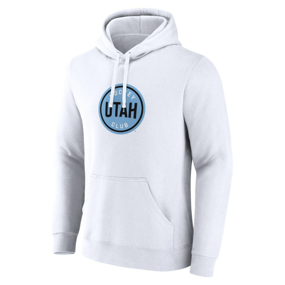 Utah Mammoth Fanatics Draft Logo Pullover Hoodie - White - NHL