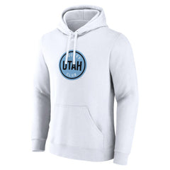 Utah Mammoth Fanatics Draft Logo Pullover Hoodie - White - NHL