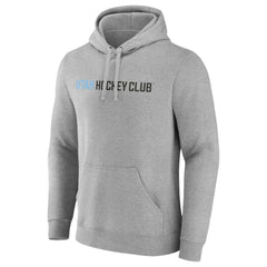 Utah Mammoth Fanatics Wordmark Logo Fleece Pullover Hoodie - Heather Gray - NHL