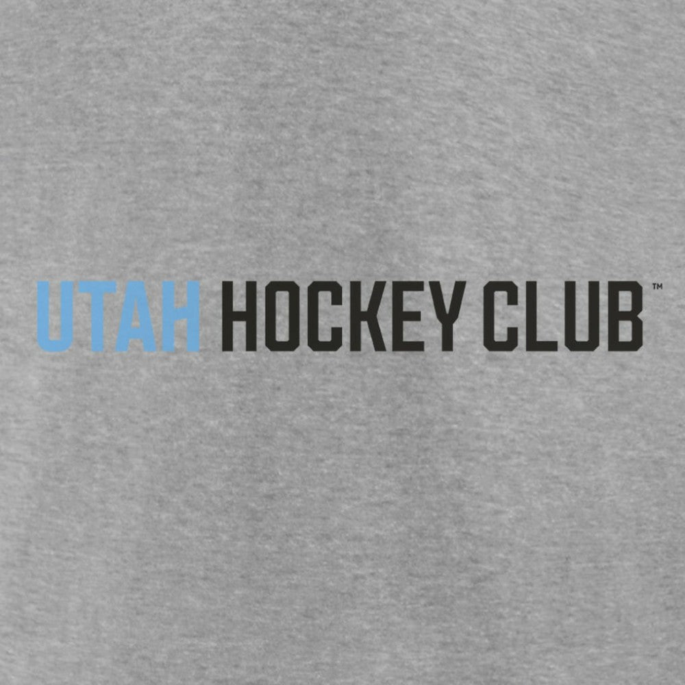 Utah Mammoth Fanatics Wordmark Logo Fleece Pullover Hoodie - Heather Gray - NHL